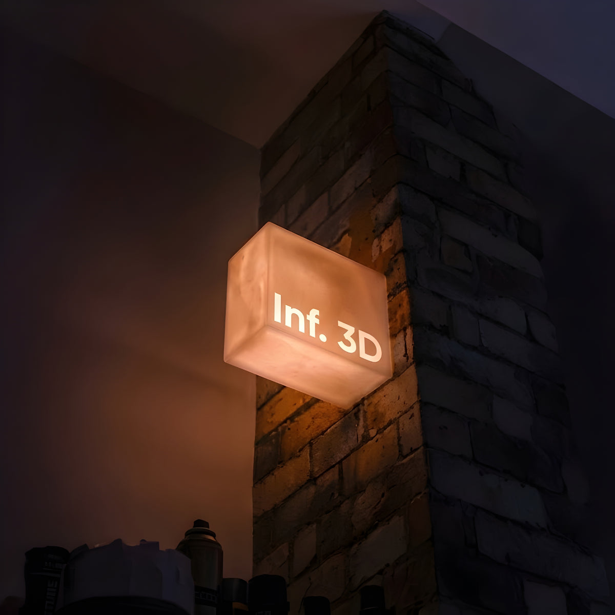 Customizable Night Light Box | Touch Control, Rechargeable Ambient Lamp